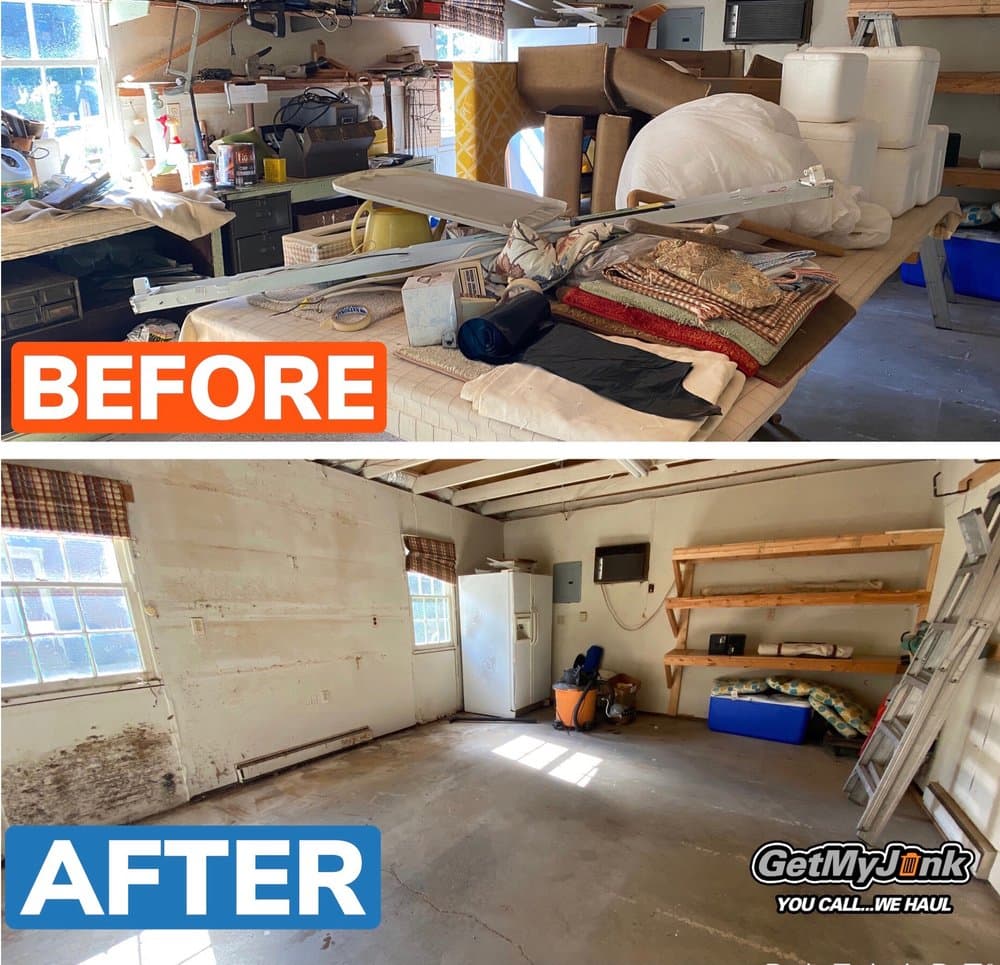 Garage and basement cleanout service in Richmond